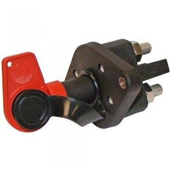 HELLA 6EK 002 843-121 Interruptor principal, batería - Accionamiento por giro - 24V - Número de conexiones: 2 - atornillado - Contacto de cierre - oval