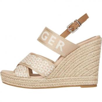 TOMMY WEBBING HIGH WEDGE SANDAL 40 Beige