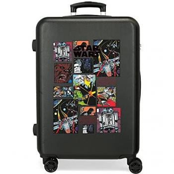 Maleta Mediana Rígida Star Wars Galactic Team 70L Negro - Joumma Bags