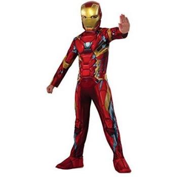 IRONMAN- Iron Man Classic Civil War Disfraz para niños, M