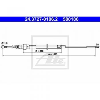 ATE 24372701862 cable de freno de mano