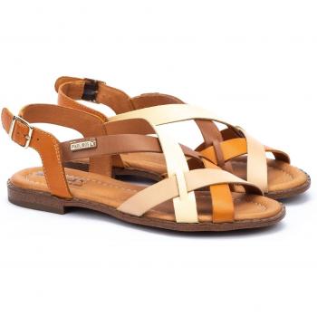 Sandalia Plana Mujer Naranja Pikolinos ALGAR W0X-0556