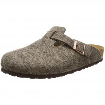 Birkenstock Men's Boston Clog - Wool Felt, Cacao, Size 10.5 (EU 45)
