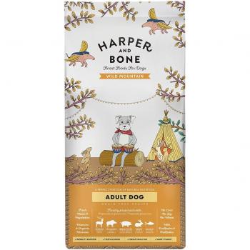 Harper & Bone Adult Medium & Large Wild Mountain Dog Food with Venison, Wild Boar, Iberian Pork, Rabbit, and Salmon 12kg