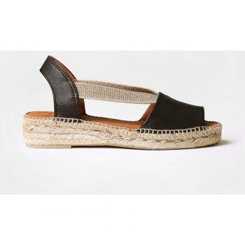 Alpargatas de mujer ETNA de Toni Pons, cuña de piel con elásticos