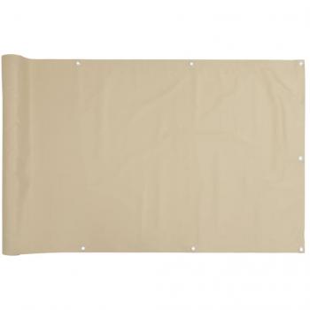 Toldo para balcón beige de tela oxford 90x300 cm