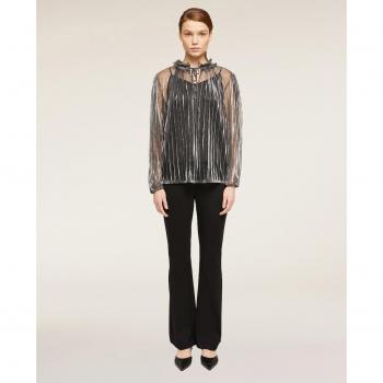 Pantalón de vestir flare de punto milano para mujer