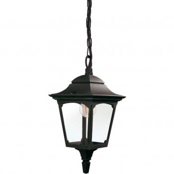 Lámpara colgante exterior Chapel Mini negra IP44 - Elstead