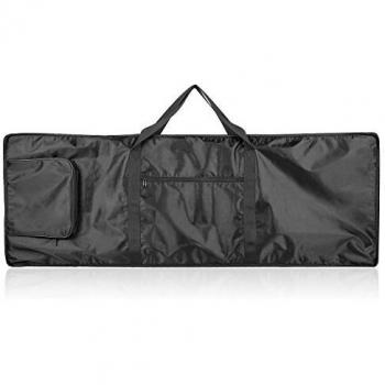 Neewer 88-Tecla Bolsa del Teclado con Bolsillos adicionales para Piano eléctrico, Hace del artículo y Nylon Resistente al Agua, Ajustables y Correas de la Mochila portátil, Negra