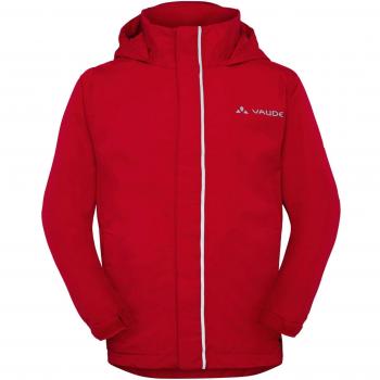 VAUDE Escape Light Jacket II - Chaqueta con capucha para niños, color Rojo, talla 134/140