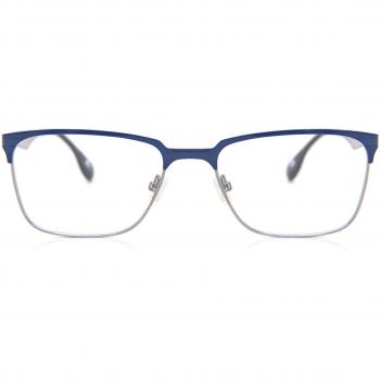 Cat Eye Armazón Completo Metálico Azul para Hombre - Gafas Recetadas Anti-Azules - SmartBuy Collection