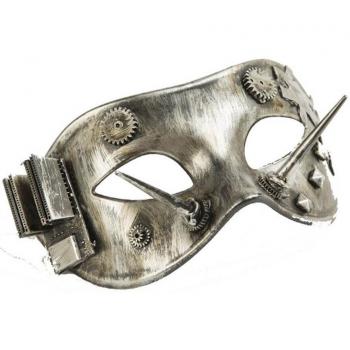 Antifaz de Steampunk color Plata