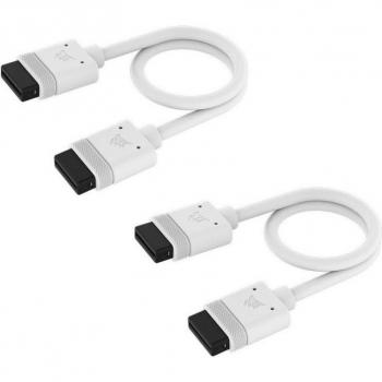 Corsair iCUE LINK Cable 2x 200mm con Conectores Rectos Blanco CL-9011128-WW