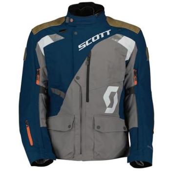 Chaqueta textil de motocicleta Scott Dualraid Dryo Azul, Gris (XL)