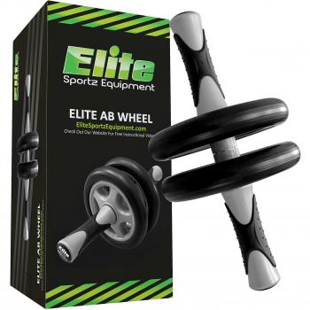 Elite Sportz Equipment AB Wheel – AB Roller de Rueda Dual - Entrenamiento Fluido – Viene Ensamblada, Resistente y Muy Durable.