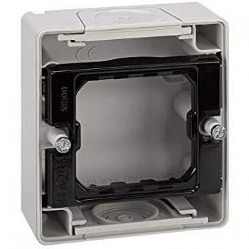 Simon 4400751-035 - Base Caja Estanca Gris 1 Elemento S.44 Aqua
