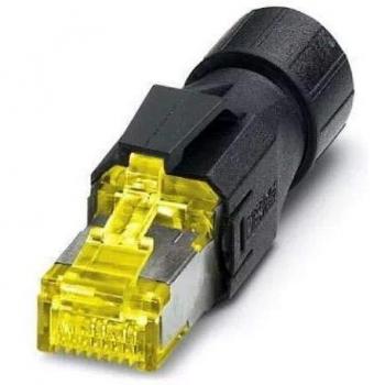 Phoenix Contact VS-08-RJ45-10G/Q RJ45 Plug, Straight, Yellow and Black, Industrial Connector