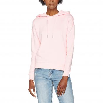 Urban Classic Women's Ribbed Hoodie - Pink