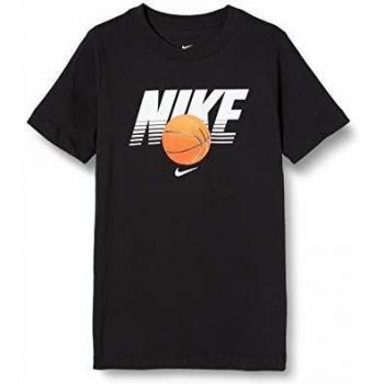 NIKE Sportswear Camiseta, Niños, Black/White, S