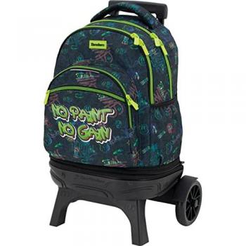 Mochila Carro Desmontable Premium 44cm con Ruedas Grandes y Doble Cremallera Paint