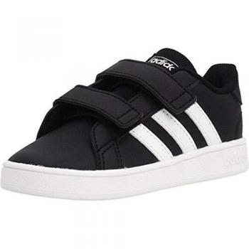 adidas Grand Court I, Zapatillas de Estar por casa, Negro Negbás Ftwbla Ftwbla 000, 23 EU