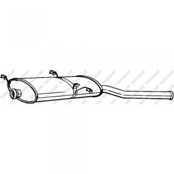 Bosal 135-235 End Silencer