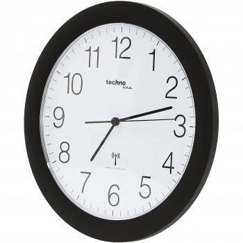 Technoline WT 8000 - Reloj de Pared Radiocontrolado, Color Negro