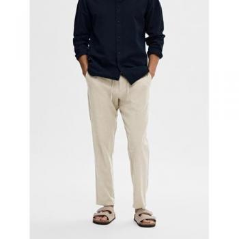 Selected Homme Slim Fit Linen Chino Trousers