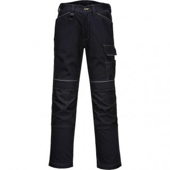 Pantalones de Trabajo Stretch para Mujer Portwest PW3 con Bolsillos Holster, Color Negro