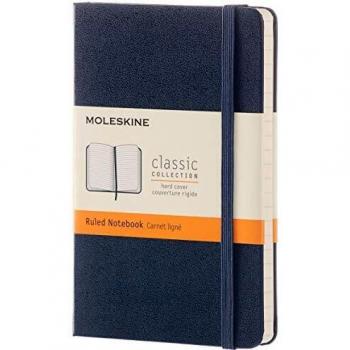 Moleskine Sapphire Blue Pocket Ruled Notebook Hard