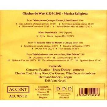 De Wert: Musica Religiosa