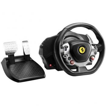 Thrustmaster TX Racing Wheel Ferrari 458 Italia Edition Volante + Pedales PC, Xbox One Negro, Plata