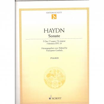 Sonate F Hob.XVI:23 Piano