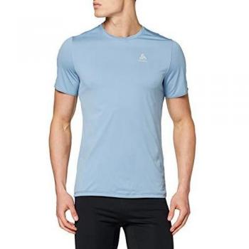 Odlo BL Camiseta, Hombre, Faded Denim, Medium