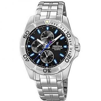 Festina Reloj Multiesfera para Hombre de Cuarzo con Correa en Acero Inoxidable F20445/6