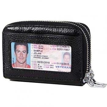 ENONEO Tarjetero para Tarjetas de Credito Mujer Hombre RFID Monedero Tarjetero Mujer Cuero Pequeños con 13 Ranuras para Tarjetas y 2 Ranuras de Moneda Carteras Tarjetas Hombre Cremallera