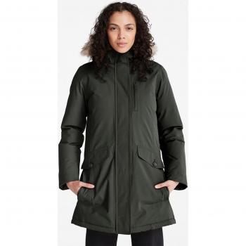 Parka impermeable con capucha para mujer Timberland en color verde kaki - XXL