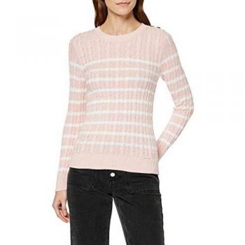 Superdry Croyde Bay Cable Knit suéter, Rosa