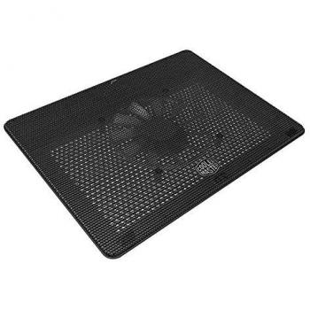 Cooler Master NotePal L2 Base de Refrigeración para Portátiles - Diseño Liviano & Ergonómico, Ventilador Silencioso LED Azul 160 mm, Placa de Metal Perforada, Compatible con Portátiles hasta 17”
