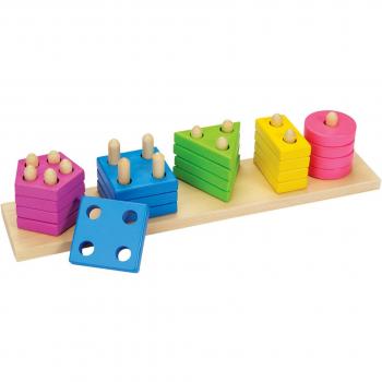 Regalpap - Juego de encaje de madera, colores y formas, 36 cm