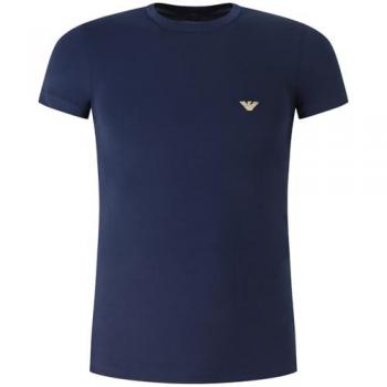 Emporio Armani Men's Navy Slim Fit Knit Crew Neck T-Shirt