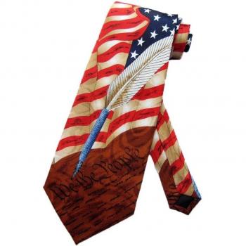 Steven Harris Hombres US konstitution Americanas corbata - Color Marrón - Talla única