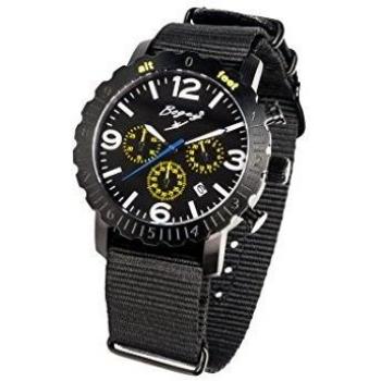Bogey BSFS004YLBK Men's Watch with Black Rubber Band, 44mm