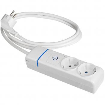 Regleta Enchufes 2 Tomas con Interruptor Solera 8012pil