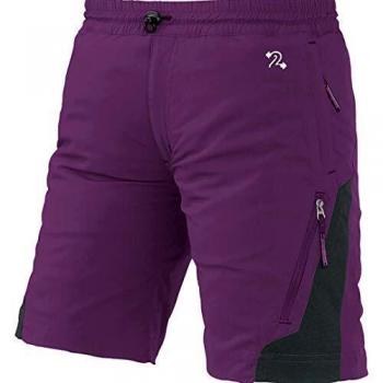 Trango Odiel Fi Pantalones Cortos, Unisex niños, púrpura/marrón