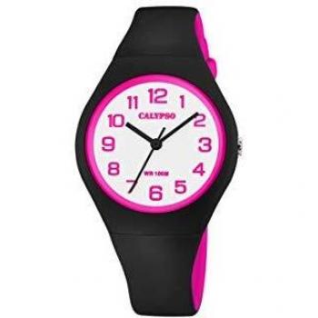 Calypso Womens Analogue Quartz Watch with Silicone Strap K5777/8