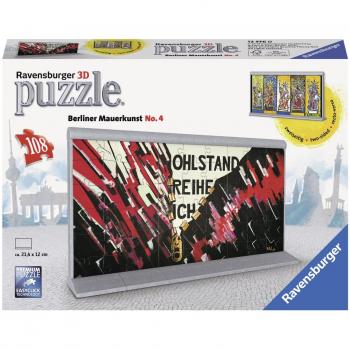 Puzzle 3D Ravensburger Berlin Wall Art No. 4 - 108 piezas