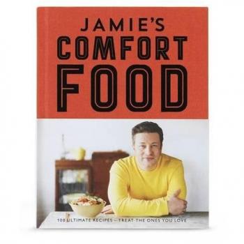 Jamie Oliver's Comfort Food Cookbook - Recetario de cocina de 320 páginas, incluye recetas reconfortantes y fáciles de seguir, con fotografías a todo color, consejos culinarios del chef Jamie Oliver, y una variedad de platos que van desde aper