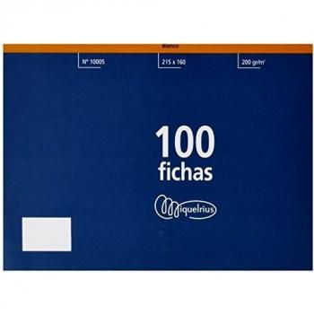 Miquelrius - Flashcards, 100 Fichas Lisas, Tarjetas para estudio, 160 x 215 mm