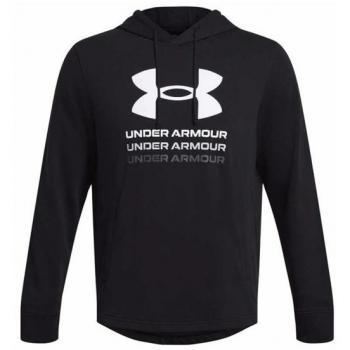 Under Armour Men's Rival Terry Graphic Hoodie - Black, XL